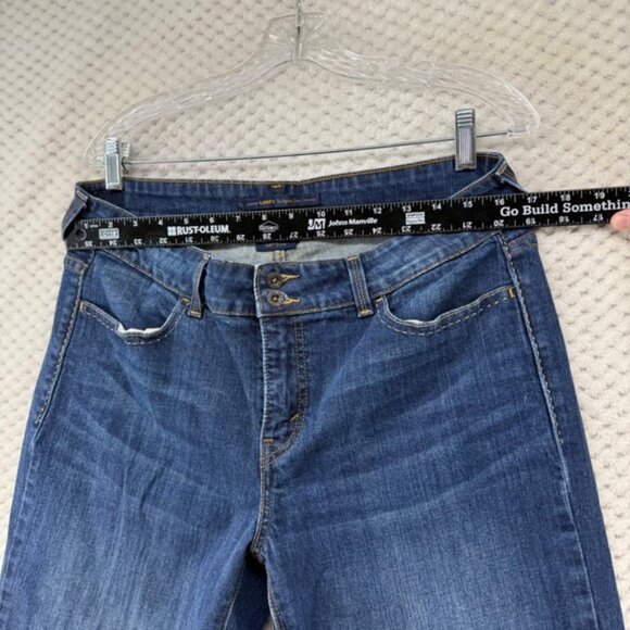 Levi's Slender Boot Cut 525 Jeans Flap Pocket Womens Dark Wash  Denim Pants - Picture 6 of 10